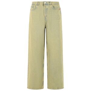 Amish 'Huge' Blue And Yellow Cotton Jeans Men